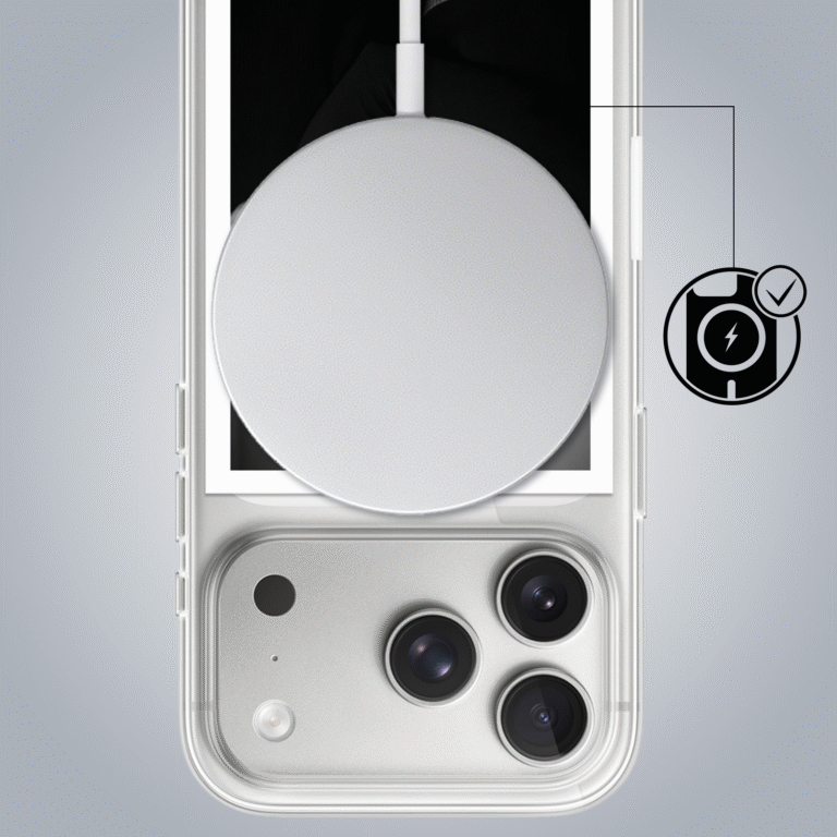 Etui do iPhone 17 Pro i Max z MagSafe, Polaroid z własnym zdjęciem, upominek na prezent, przeźroczyste (4)