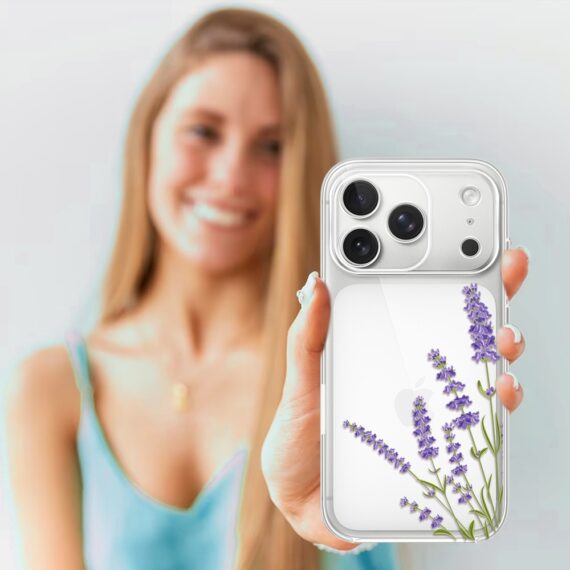 Etui do iPhone 17 Pro, lawenda, przeźroczyste (2)