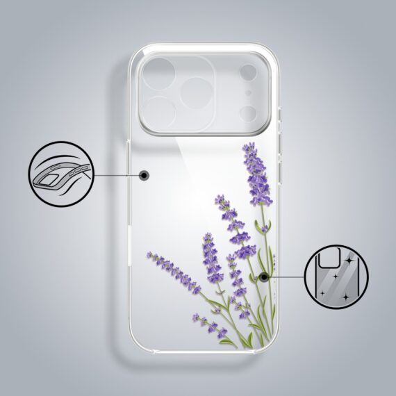 Etui do iPhone 17 Pro, lawenda, przeźroczyste (4)