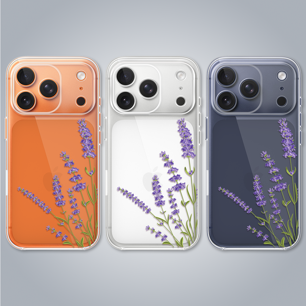 Etui do iPhone 17 Pro, lawenda, przeźroczyste (5)