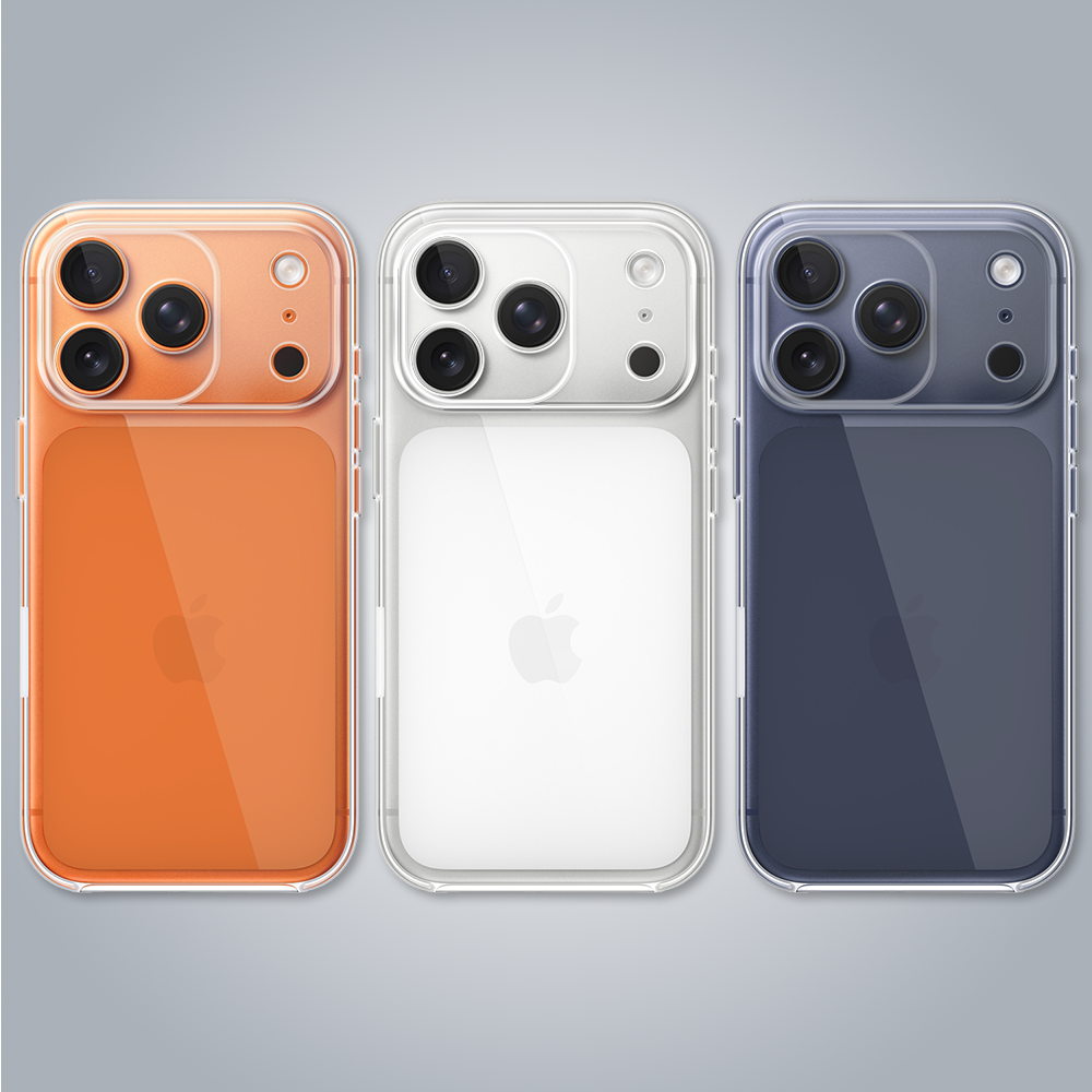 Etui do iPhone 17 Pro silikonowe, transparentne z osłoną aparatu (2)