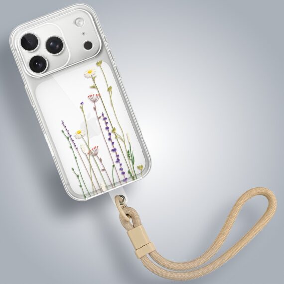 Etui do iPhone 17 Pro, wiosenne kwiaty, przeźroczyste (2)