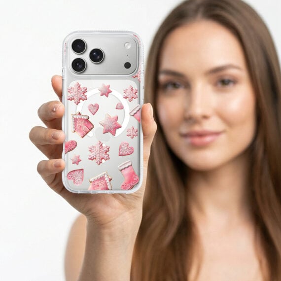 Etui-do-iPhone-17-Pro-z-MagSafe-Przytulne-swieta-Rozowe-pierniczki-przezroczyste-4