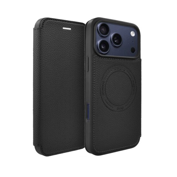Etui do iPhone 17 Pro z klapką Solid MagSafe Book, typu książka, czarne (8)