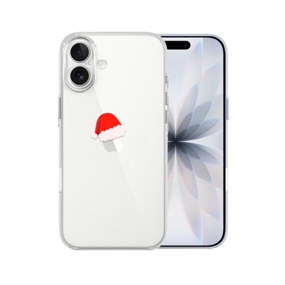 Etui do iPhone 17, czapka Mikołaja, przeźroczyste (1)
