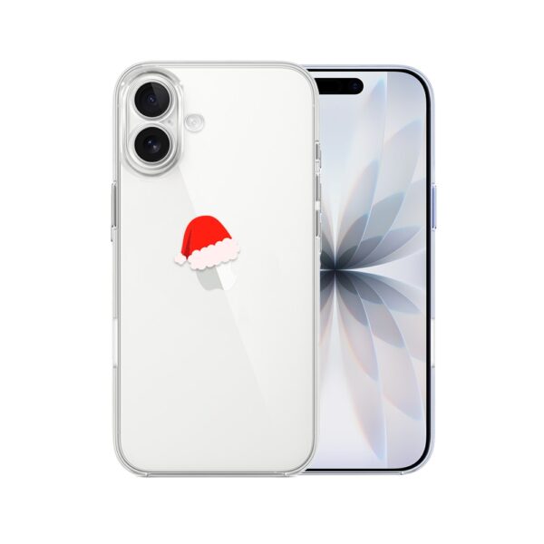 Etui do iPhone 17, czapka Mikołaja, przeźroczyste