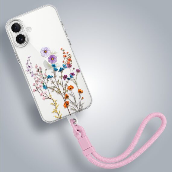 Etui do iPhone 17, kwiaty różnokolorowe, przeźroczyste (1)