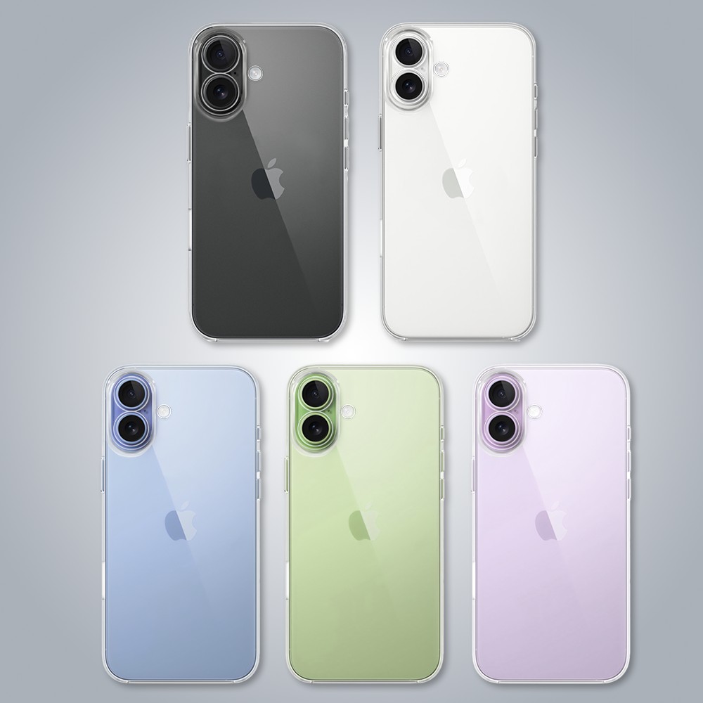Etui do iPhone 17 silikonowe, transparentne z osłoną aparatu (1)