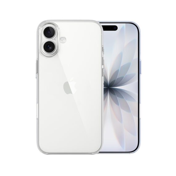 Etui do iPhone 17 silikonowe, transparentne z osłoną aparatu (4)