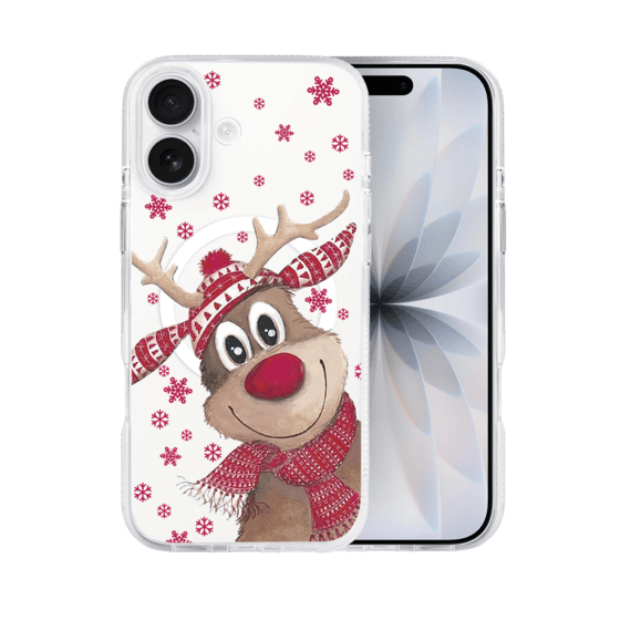 Etui-do-iPhone-17-z-MagSafe-Merry-Christmas-swiateczny-nadruk-renifer-przezroczyste-1