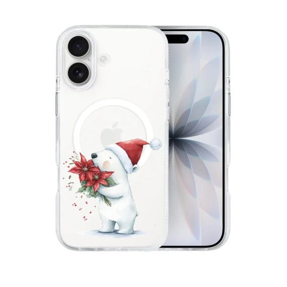 Etui-do-iPhone-17-z-MagSafe-Przytulne-swieta-Mis-Mikolajek-przezroczyste-1