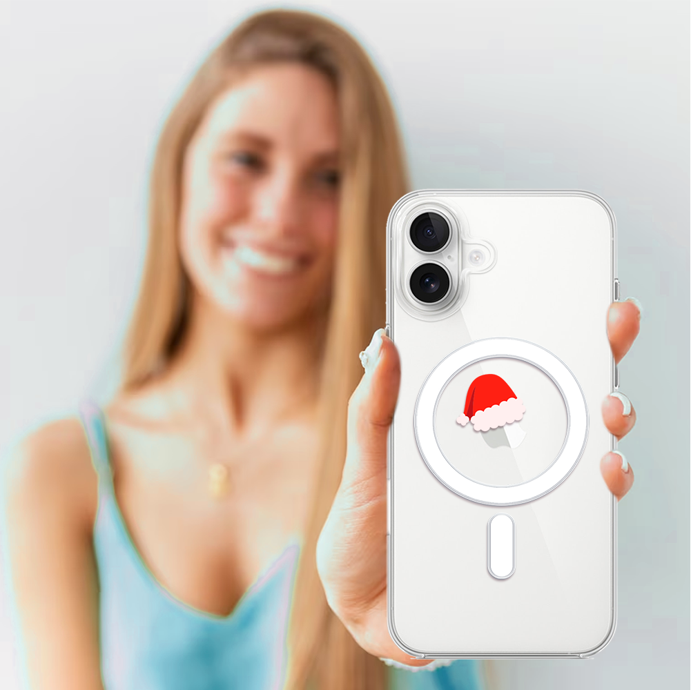 Etui do iPhone 17 z MagSafe, czapka Mikołaja, przeźroczyste4