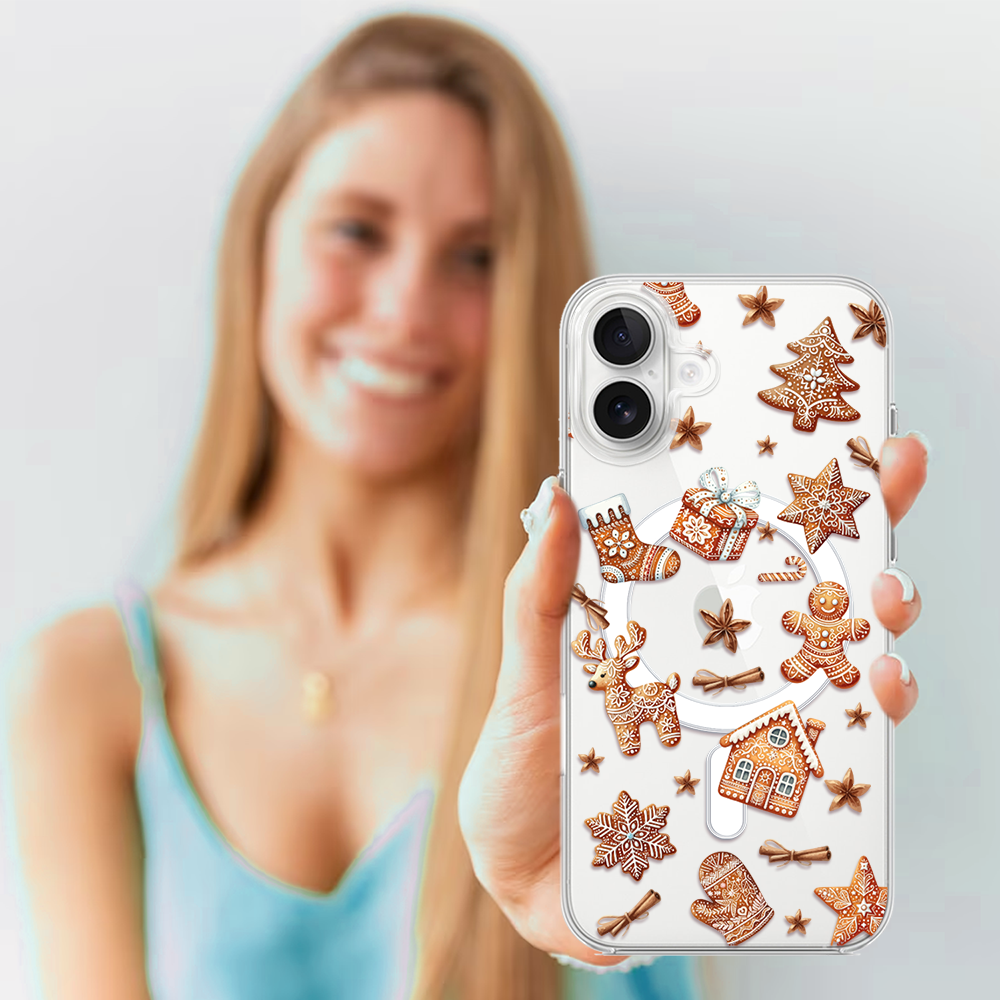 Etui do iPhone 17 z MagSafe, magia pierniczków, przeźroczyste4