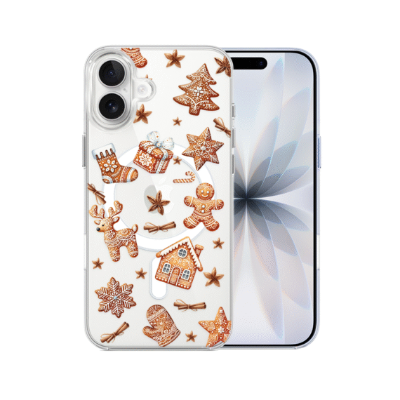 Etui do iPhone 17 z MagSafe, magia pierniczków, przeźroczyste5