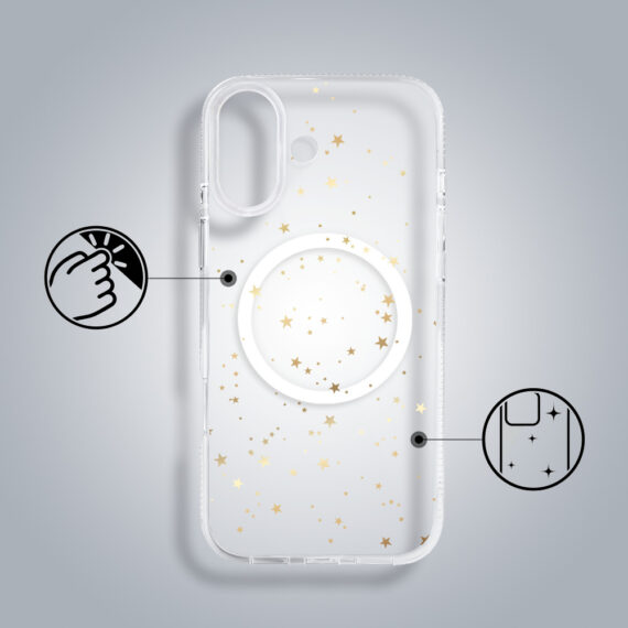 Etui-do-iPhone-17-z-MagSafe-zlote-gwiazdki-przezroczyste-2