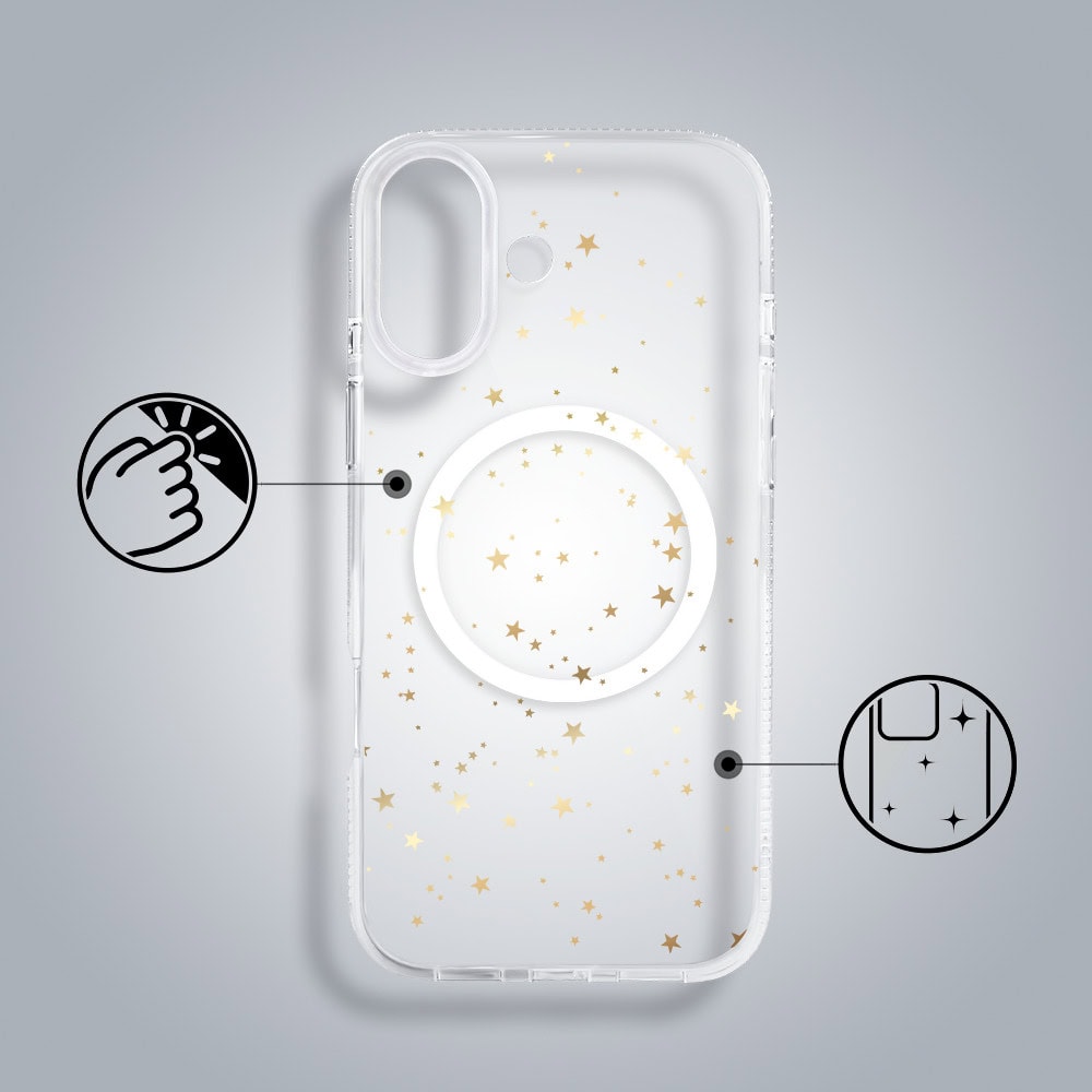Etui-do-iPhone-17-z-MagSafe-zlote-gwiazdki-przezroczyste-2