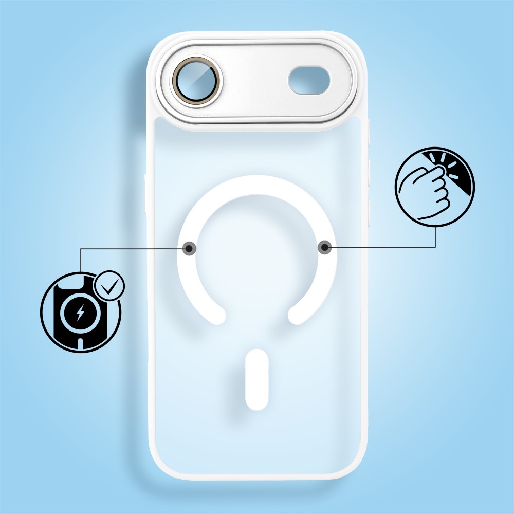 Etui do iPhone Air Color Flush z MagSafe, z osłoną aparatu, białe3