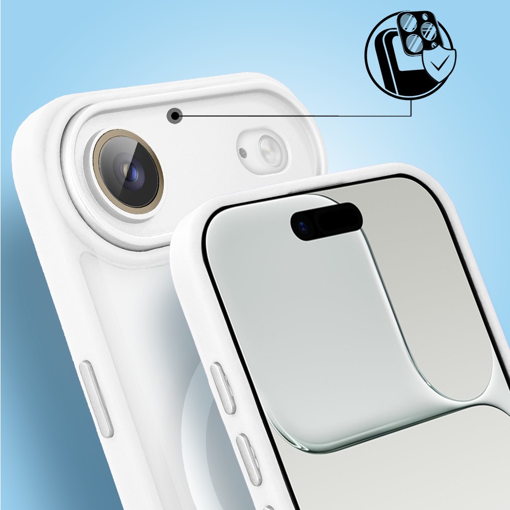 Etui do iPhone Air Color Flush z MagSafe, z osłoną aparatu, białe6