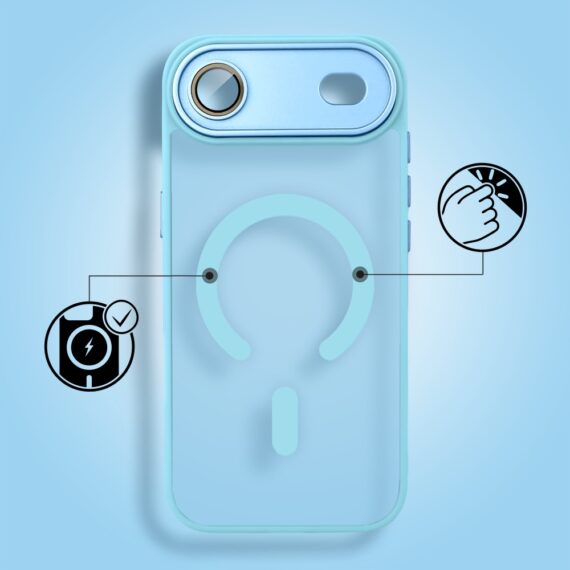 Etui do iPhone Air Color Flush z MagSafe, z osłoną aparatu, błękitne3