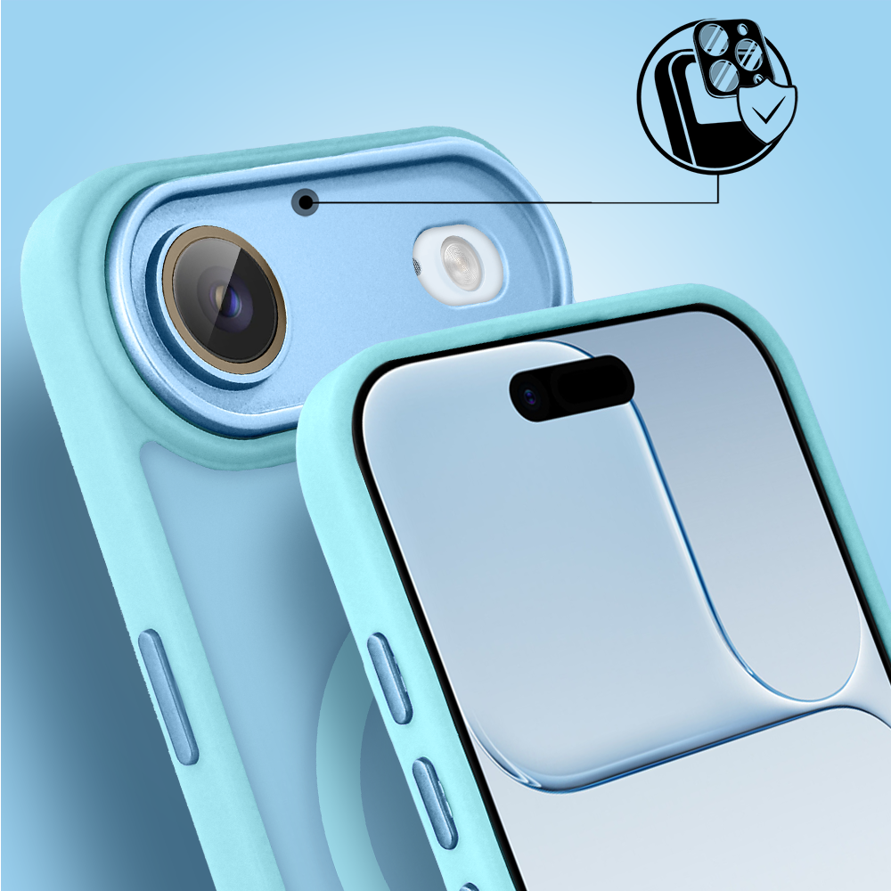 Etui do iPhone Air Color Flush z MagSafe, z osłoną aparatu, błękitne6