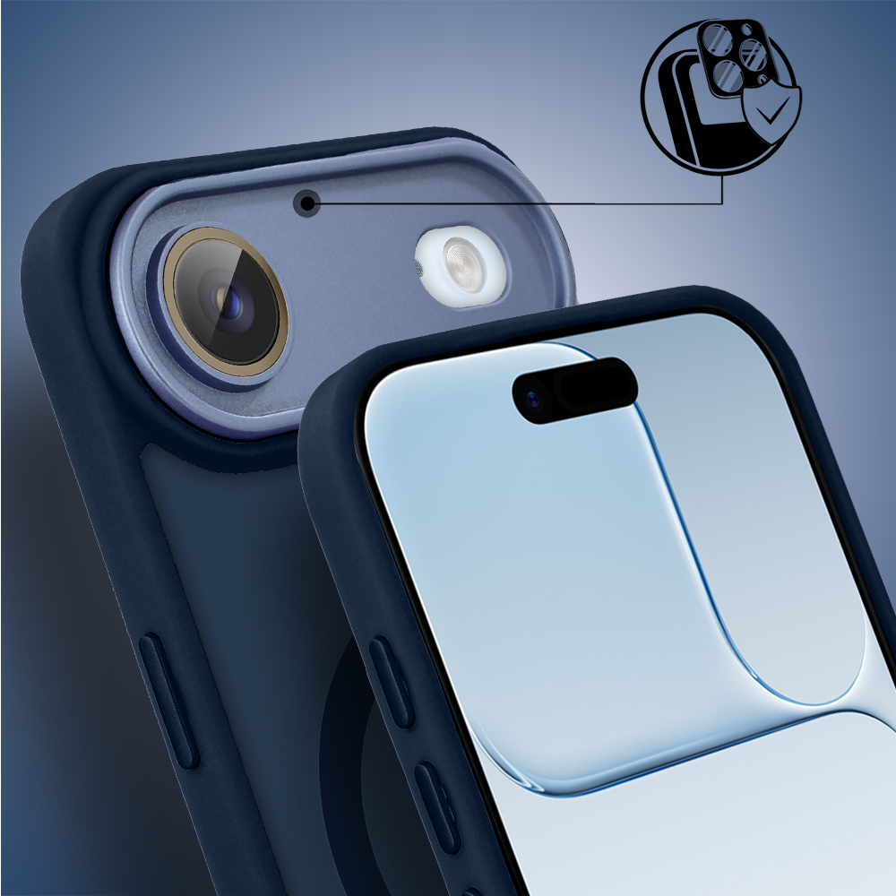 Etui do iPhone Air Color Flush z MagSafe, z osłoną aparatu, granatowe (3)