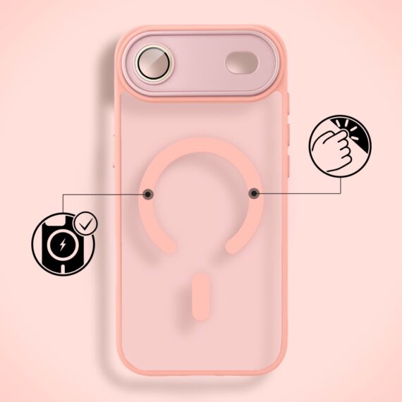 Etui do iPhone Air Color Flush z MagSafe, z osłoną aparatu, różowe3