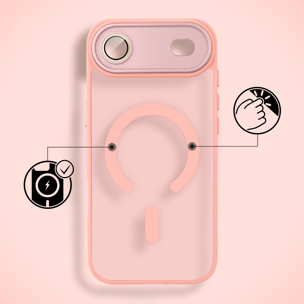 Etui do iPhone Air Color Flush z MagSafe, z osłoną aparatu, różowe3
