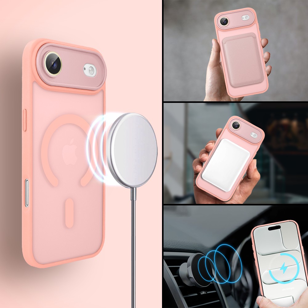 Etui do iPhone Air Color Flush z MagSafe, z osłoną aparatu, różowe4