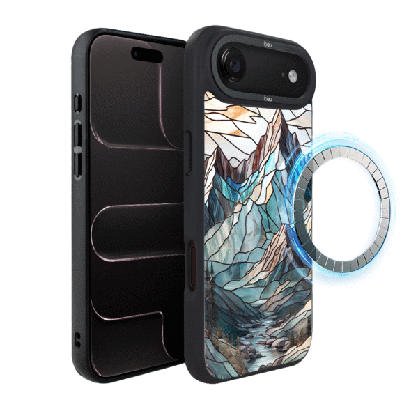 Etui do iPhone Air IBIZU DropGuard Matt z MagSafe, Barwy Szkła, Górski Potok