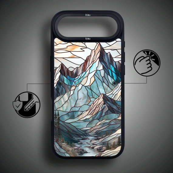 Etui do iPhone Air IBIZU DropGuard Matt z MagSafe, Barwy Szkła, Górski Potok3