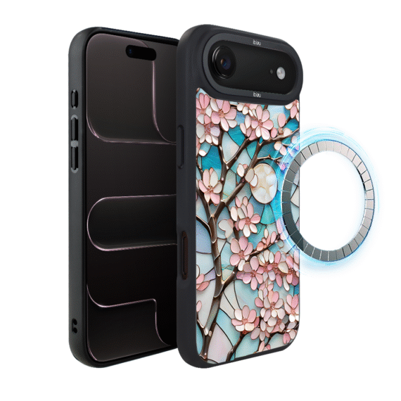 Etui do iPhone Air IBIZU DropGuard Matt z MagSafe, Barwy Szkła, Księżycowa Wiśnia3