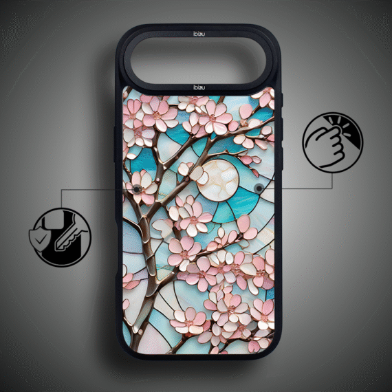 Etui do iPhone Air IBIZU DropGuard Matt z MagSafe, Barwy Szkła, Księżycowa Wiśnia4