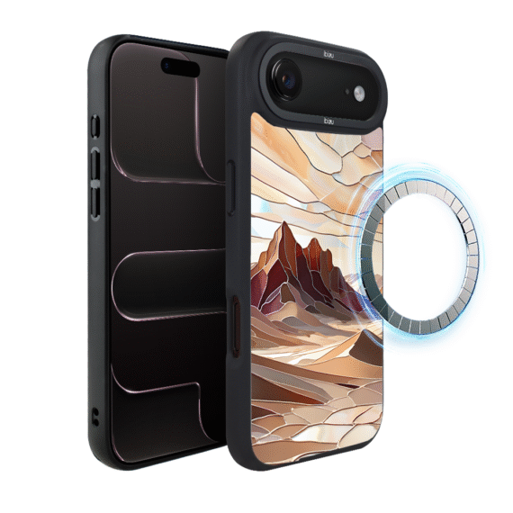 Etui do iPhone Air IBIZU DropGuard Matt z MagSafe, Barwy Szkła, Pustynny spokój2