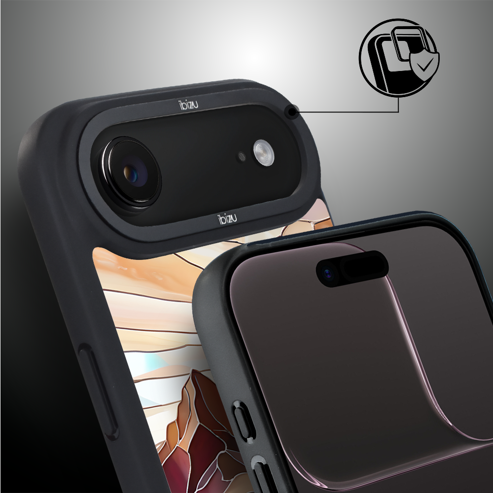 Etui do iPhone Air IBIZU DropGuard Matt z MagSafe, Barwy Szkła, Pustynny spokój6