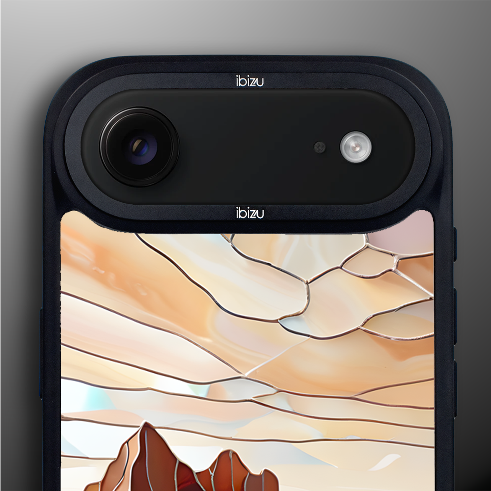 Etui do iPhone Air IBIZU DropGuard Matt z MagSafe, Barwy Szkła, Pustynny spokój8