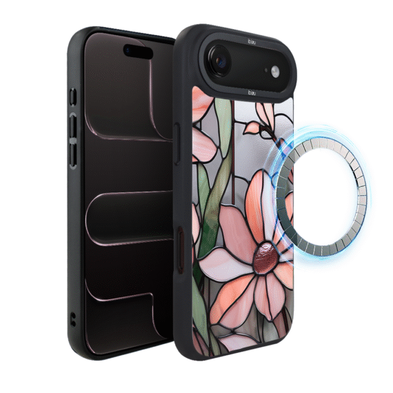 Etui do iPhone Air IBIZU DropGuard Matt z MagSafe, Barwy Szkła, Różowa magnolia3