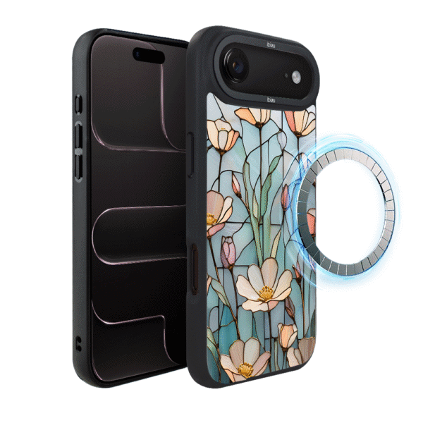 Etui do iPhone Air IBIZU DropGuard Matt z MagSafe, Barwy Szkła, Szept kwiatów polnych