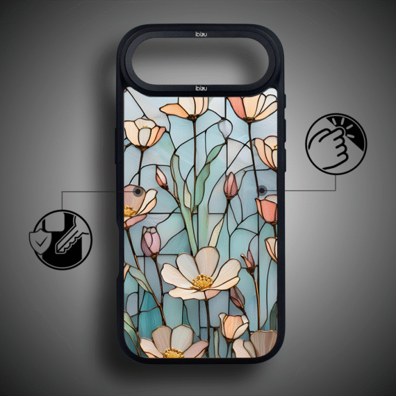 Etui do iPhone Air IBIZU DropGuard Matt z MagSafe, Barwy Szkła, Szept kwiatów polnych3