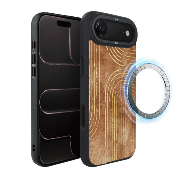 Etui do iPhone Air IBIZU DropGuard Matt z MagSafe, Boho, Geometryczne linie