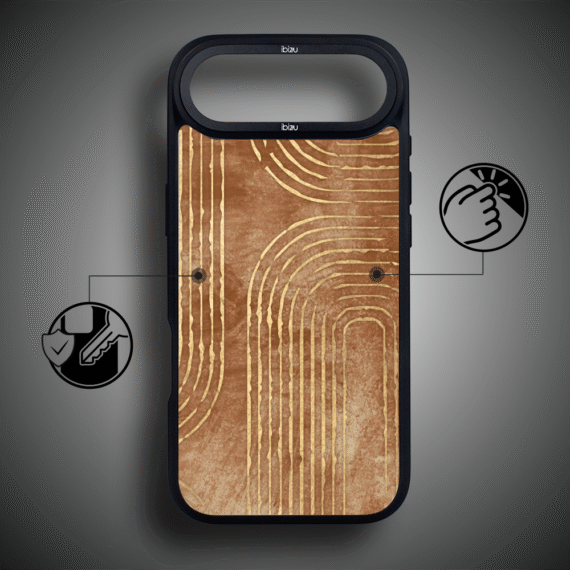 Etui do iPhone Air IBIZU DropGuard Matt z MagSafe, Boho, Geometryczne linie4