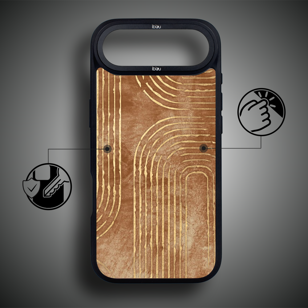 Etui do iPhone Air IBIZU DropGuard Matt z MagSafe, Boho, Geometryczne linie4