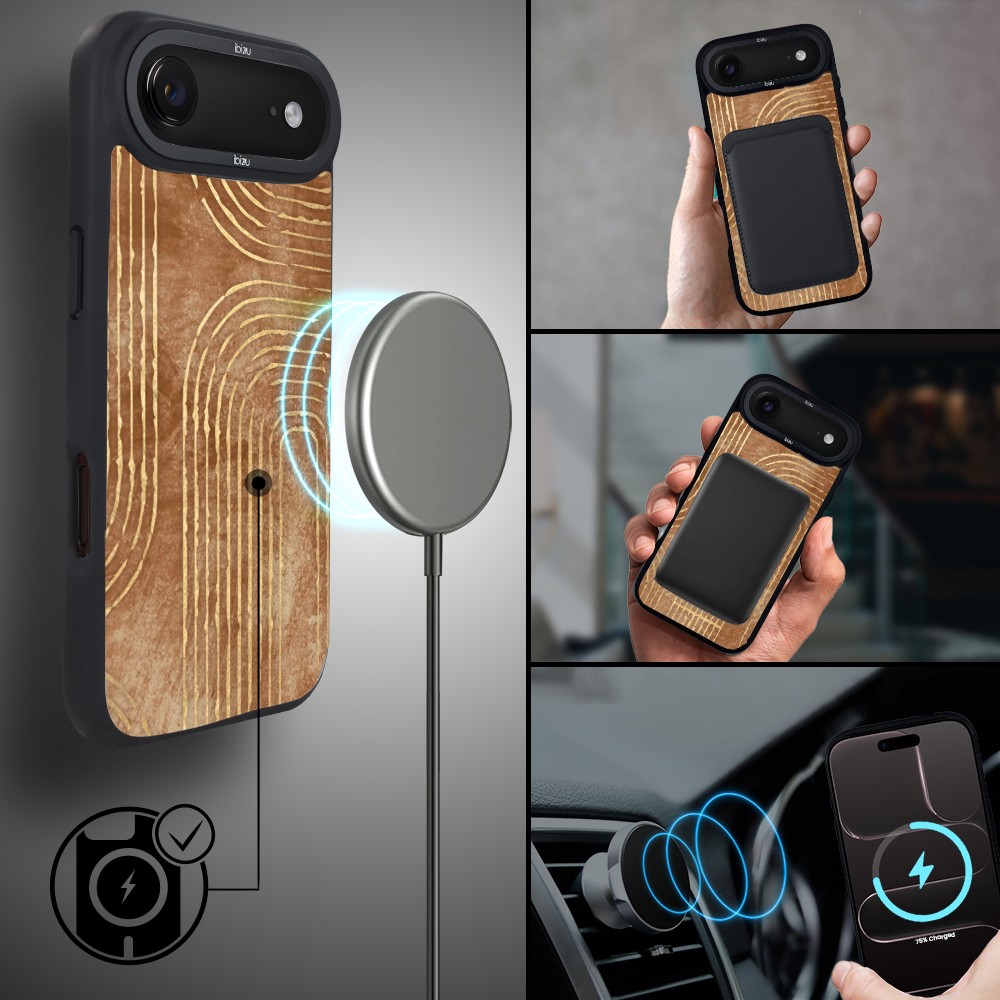 Etui do iPhone Air IBIZU DropGuard Matt z MagSafe, Boho, Geometryczne linie5