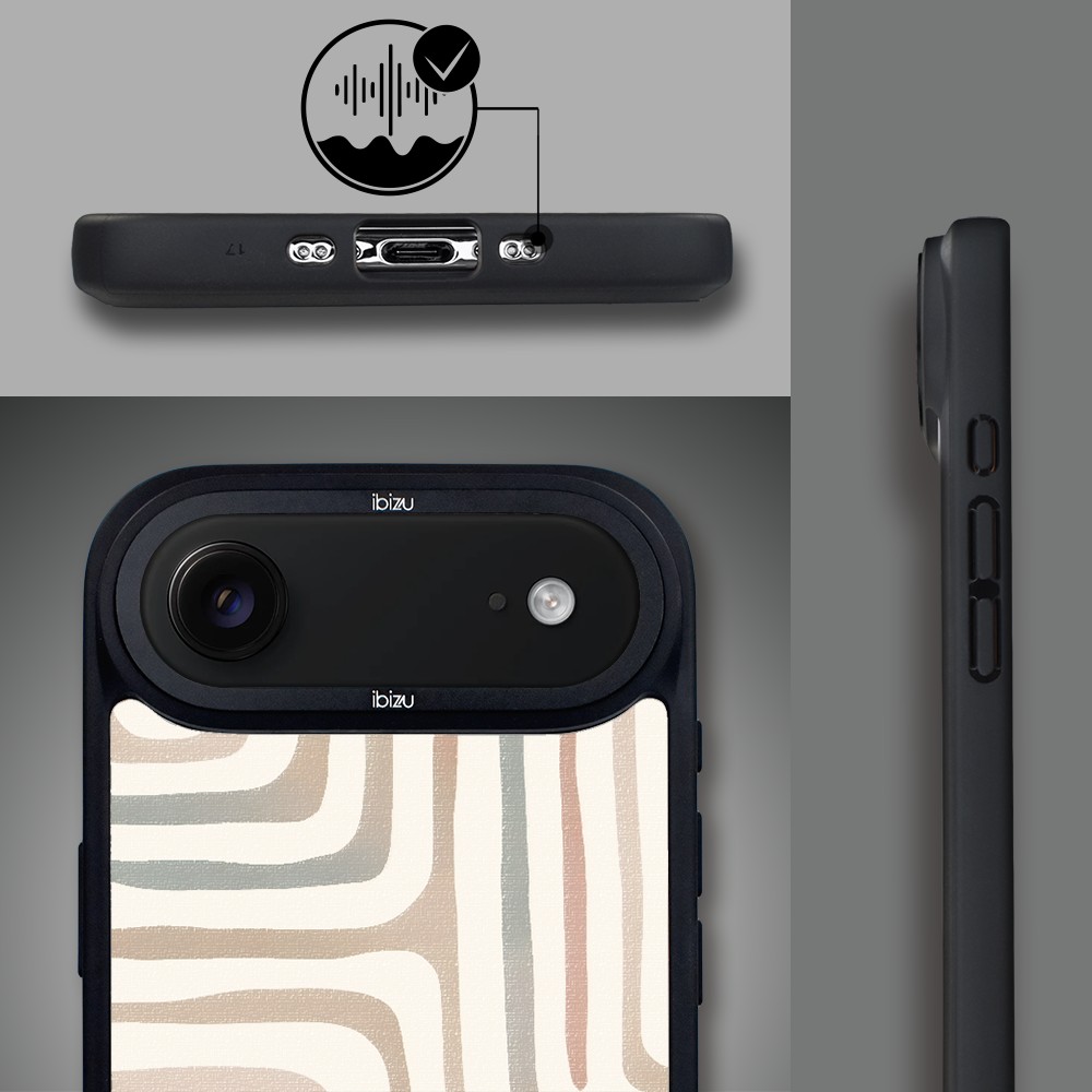 Etui do iPhone Air IBIZU DropGuard Matt z MagSafe, Boho, Piaskowy labirynt1