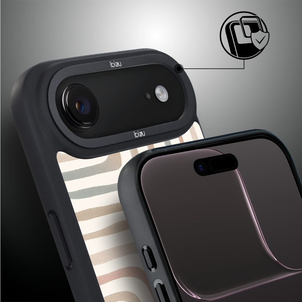 Etui do iPhone Air IBIZU DropGuard Matt z MagSafe, Boho, Piaskowy labirynt2