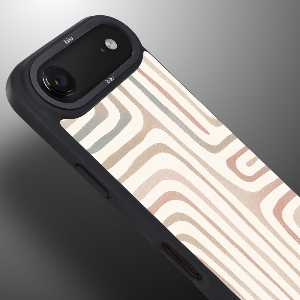 Etui do iPhone Air IBIZU DropGuard Matt z MagSafe, Boho, Piaskowy labirynt3