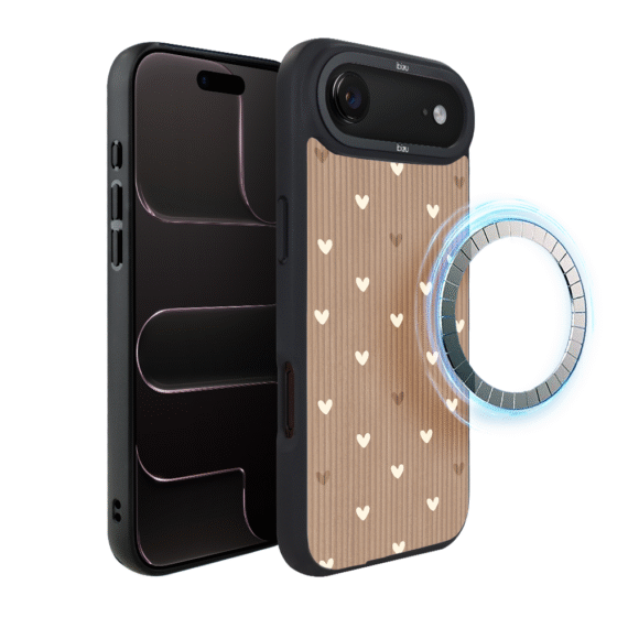 Etui do iPhone Air IBIZU DropGuard Matt z MagSafe, Boho, Pudrowe serca3