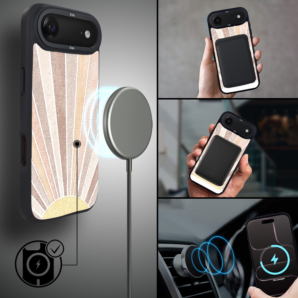 Etui do iPhone Air IBIZU DropGuard Matt z MagSafe, Boho, Wschód słońca6