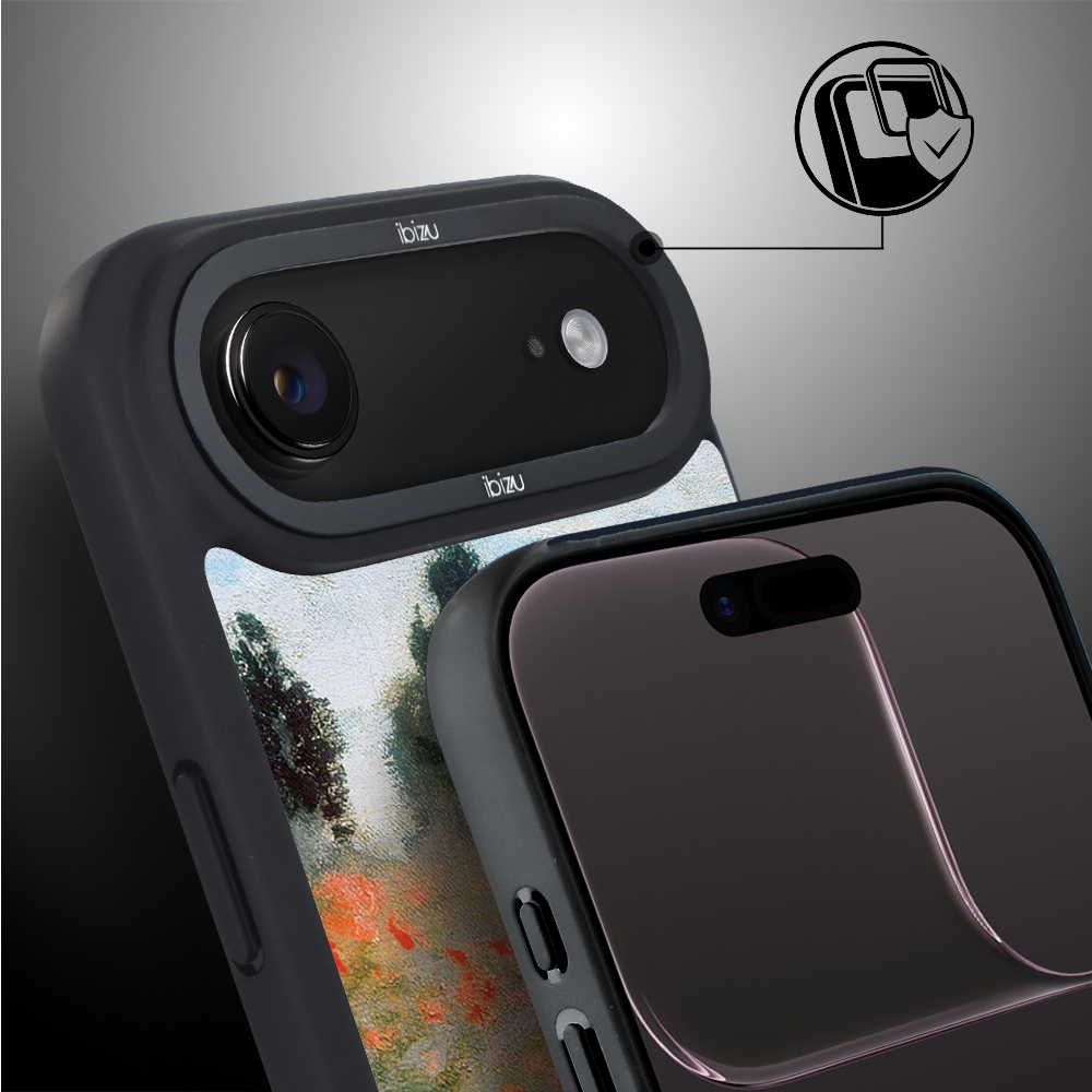 Etui do iPhone Air IBIZU DropGuard Matt z MagSafe, Claude Monet, pole maków2