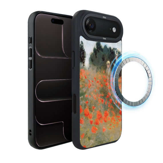 Etui do iPhone Air IBIZU DropGuard Matt z MagSafe, Claude Monet, pole maków6