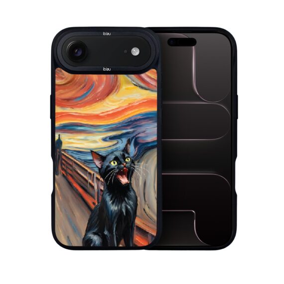 Etui do iPhone Air IBIZU DropGuard Matt z MagSafe, Edvard Munch, krzyk kota7